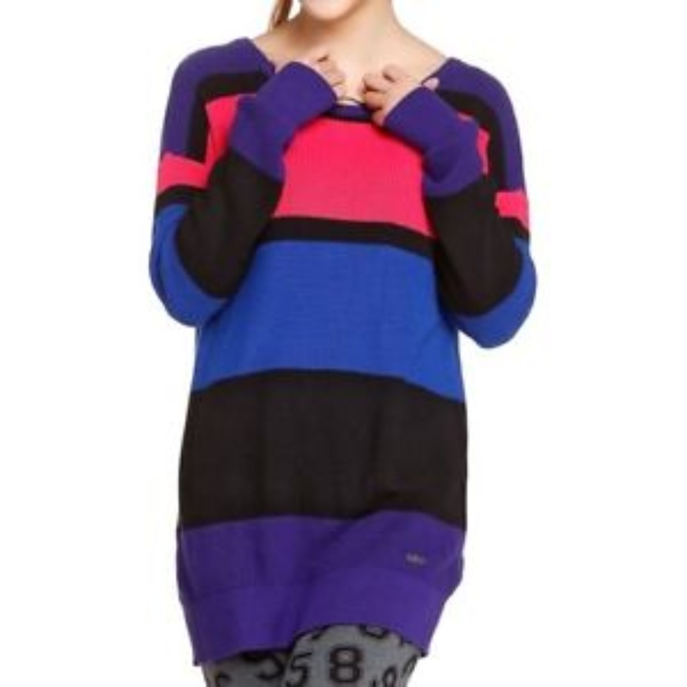 adidas NEO women S sweater crew neck cosy color block lagenlook gorpcore Outdoor